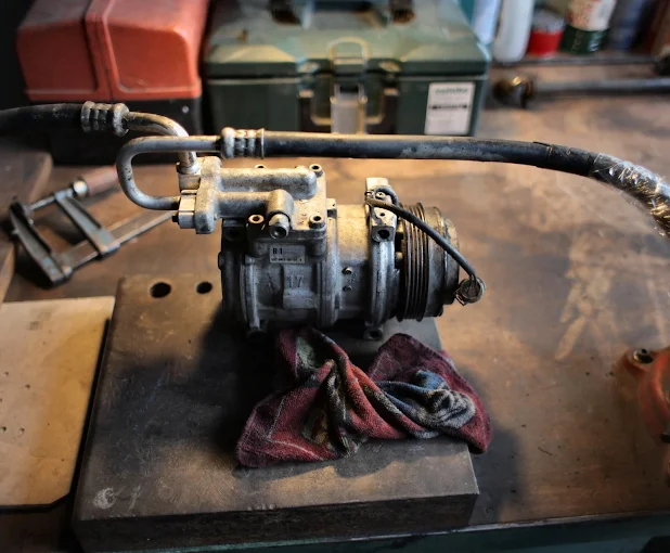 Air conditioning pump showing the quality of automotive parts we stock at Parts on Call